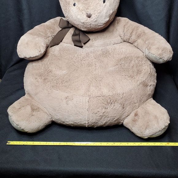 Pottery Barn Kids Bear Plush CRITTER CHAIR Brown Bow Photo Shoot Storytime 24x24 - Picture 11 of 15